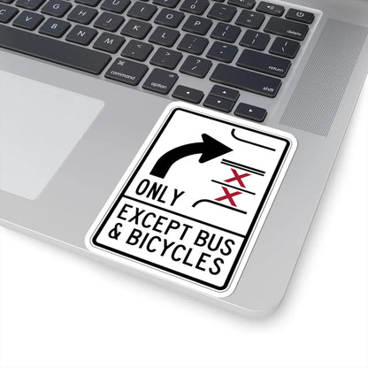 PBOT Road sign R3351V (Oregon) (Road Sign) STICKER Vinyl Kiss-Cut Decal - The Sticker Space
