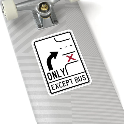 PBOT Road sign R3352 (Oregon) (Road Sign) STICKER Vinyl Kiss-Cut Decal - The Sticker Space