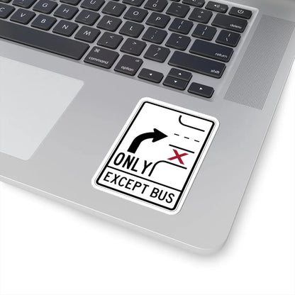 PBOT Road sign R3352 (Oregon) (Road Sign) STICKER Vinyl Kiss-Cut Decal - The Sticker Space