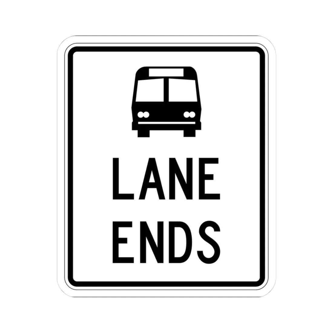 PBOT Road sign R3458 (Oregon) (Road Sign) STICKER Vinyl Kiss-Cut Decal 3 Inch White - The Sticker Space