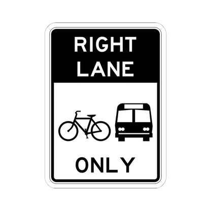 PBOT Road sign R3537 (Oregon) (Road Sign) STICKER Vinyl Kiss-Cut Decal 6 Inch White - The Sticker Space