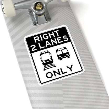 PBOT Road sign R3555 (Oregon) (Road Sign) STICKER Vinyl Kiss-Cut Decal - The Sticker Space