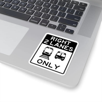 PBOT Road sign R3555 (Oregon) (Road Sign) STICKER Vinyl Kiss-Cut Decal - The Sticker Space