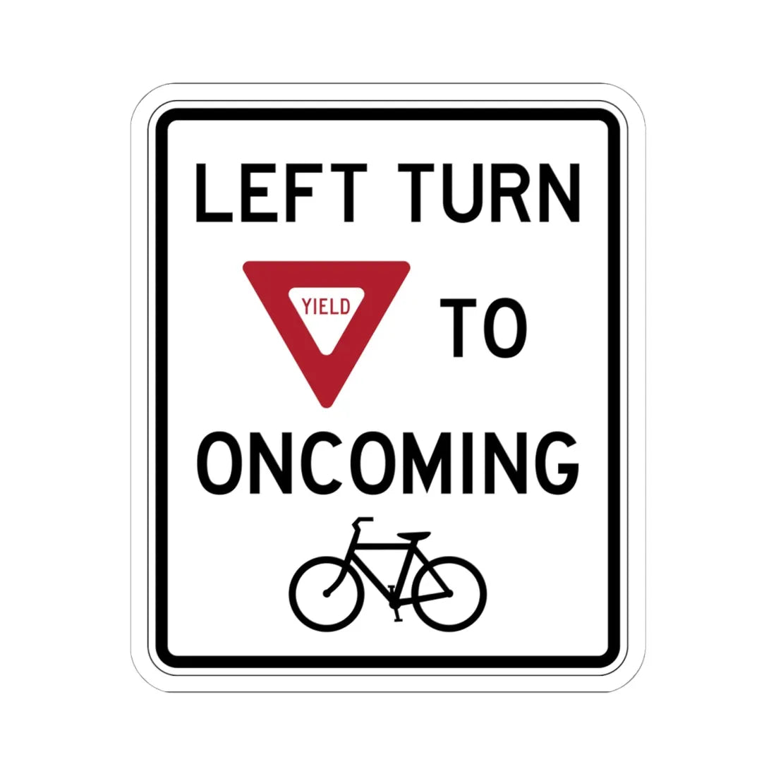 PBOT Road sign R3985 (Oregon) (Road Sign) STICKER Vinyl Kiss-Cut Decal 6 Inch White - The Sticker Space