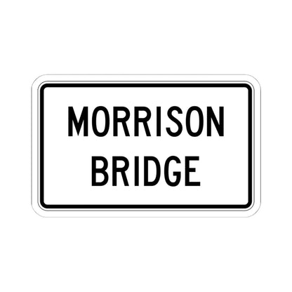PBOT Road sign R6303 (Oregon) (Road Sign) STICKER Vinyl Kiss-Cut Decal 6 Inch White - The Sticker Space