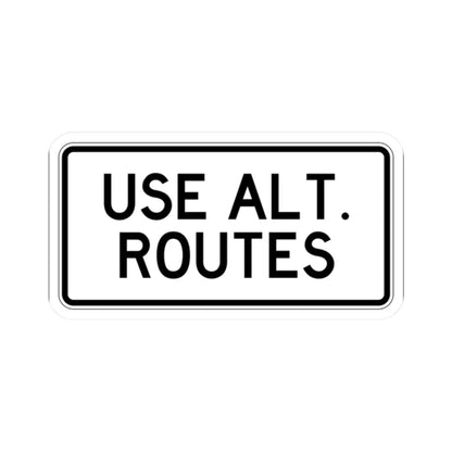 PBOT Road sign R6323 (Oregon) (Road Sign) STICKER Vinyl Kiss-Cut Decal 2 Inch White - The Sticker Space