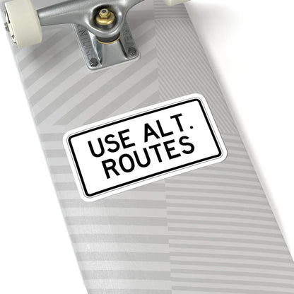 PBOT Road sign R6323 (Oregon) (Road Sign) STICKER Vinyl Kiss-Cut Decal - The Sticker Space