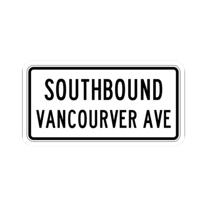 PBOT Road sign R6331 (Oregon) (Road Sign) STICKER Vinyl Kiss-Cut Decal 2 Inch White - The Sticker Space