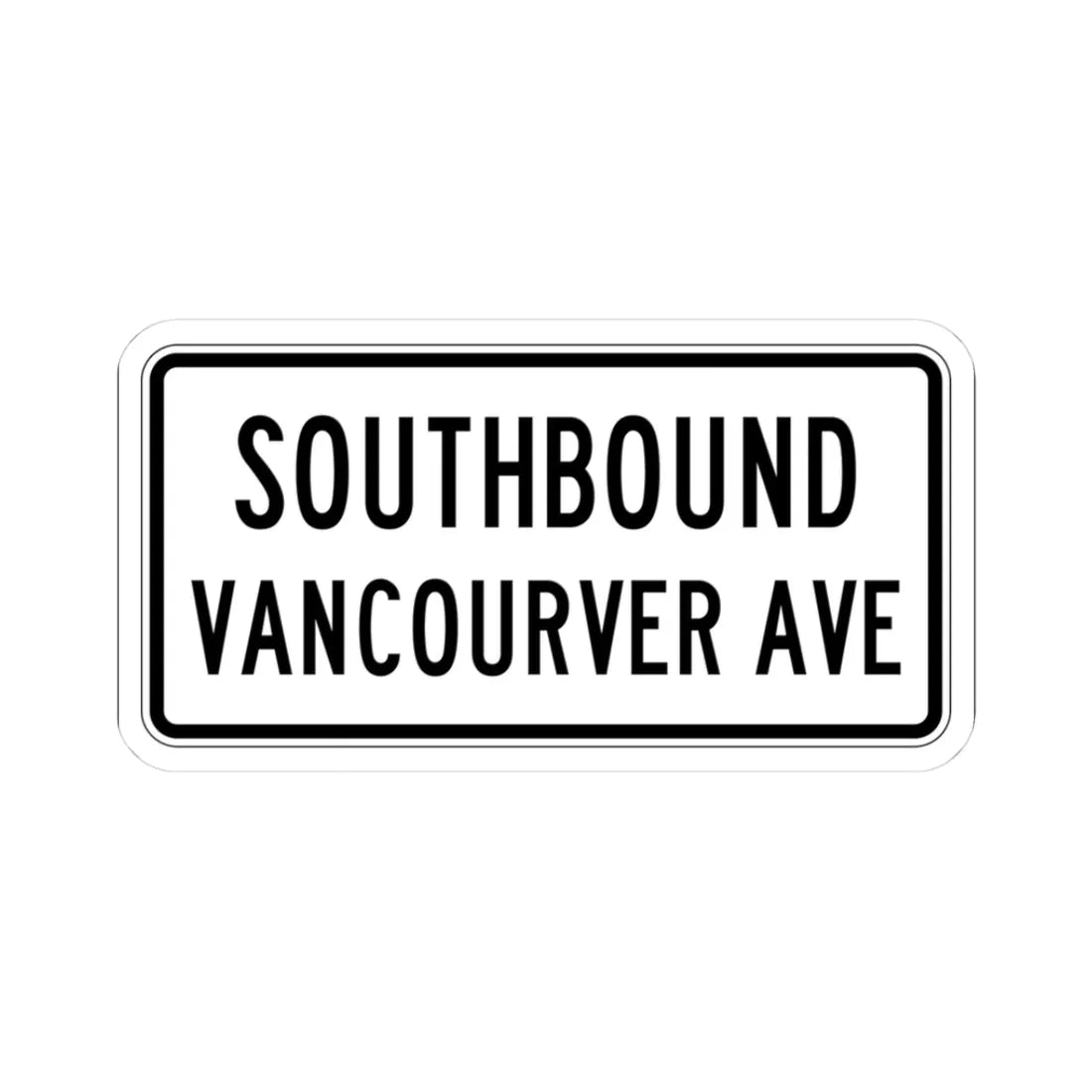 PBOT Road sign R6331 (Oregon) (Road Sign) STICKER Vinyl Kiss-Cut Decal 3 Inch White - The Sticker Space