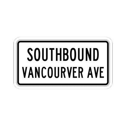 PBOT Road sign R6331 (Oregon) (Road Sign) STICKER Vinyl Kiss-Cut Decal 4 Inch White - The Sticker Space