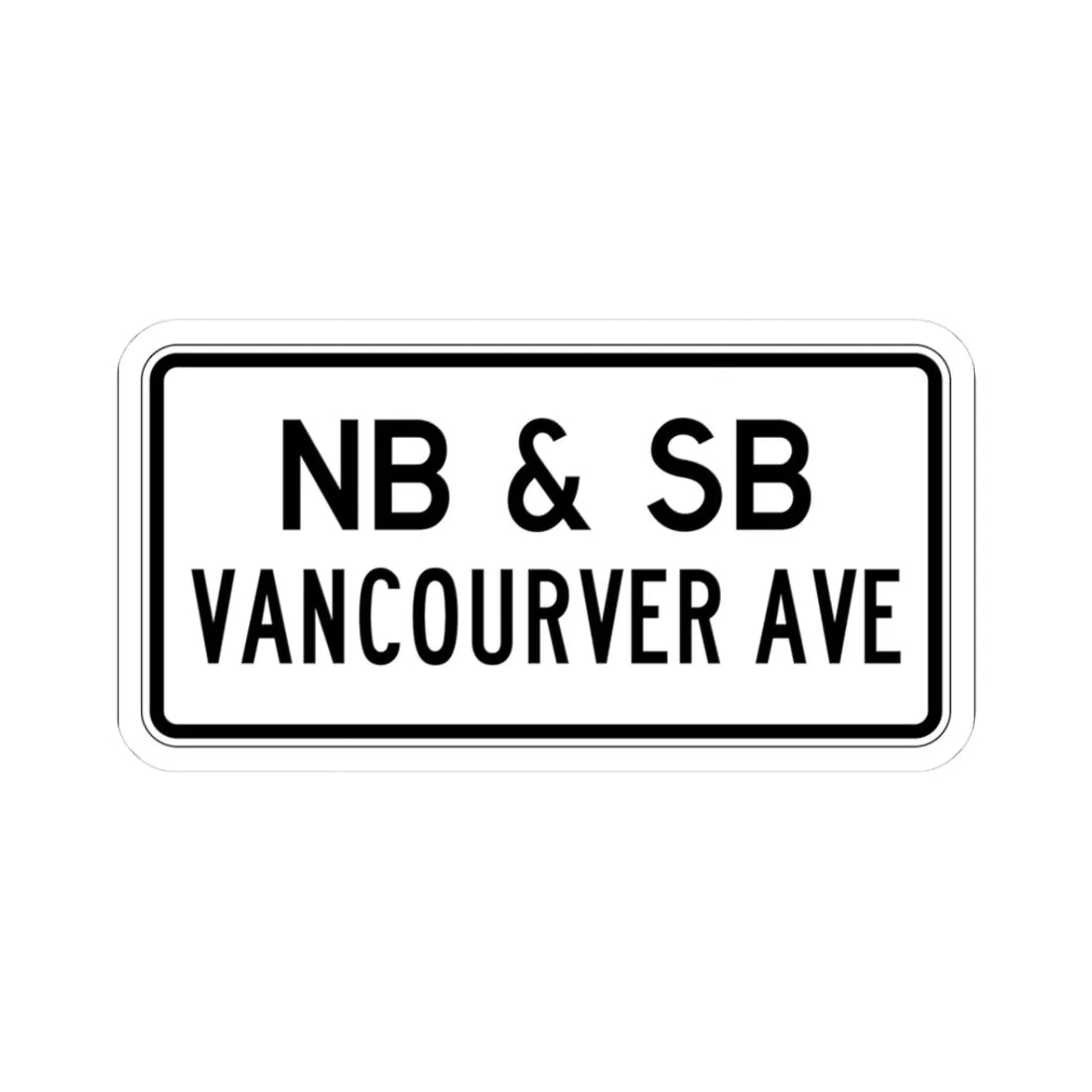 PBOT Road sign R6332 (Oregon) (Road Sign) STICKER Vinyl Kiss-Cut Decal 3 Inch White - The Sticker Space