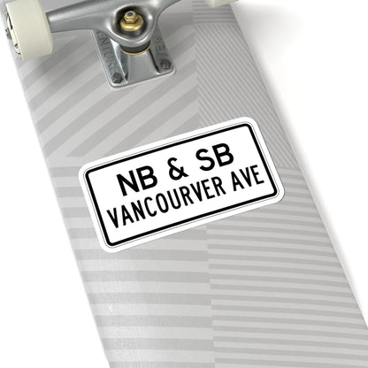 PBOT Road sign R6332 (Oregon) (Road Sign) STICKER Vinyl Kiss-Cut Decal - The Sticker Space