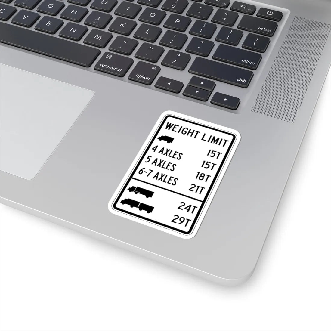 PBOT Road sign R6333 (Oregon) (Road Sign) STICKER Vinyl Kiss-Cut Decal - The Sticker Space