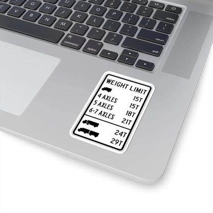 PBOT Road sign R6333 (Oregon) (Road Sign) STICKER Vinyl Kiss-Cut Decal - The Sticker Space