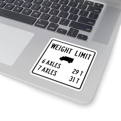 PBOT Road sign R6334 (Oregon) (Road Sign) STICKER Vinyl Kiss-Cut Decal - The Sticker Space