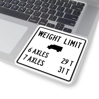 PBOT Road sign R6334 (Oregon) (Road Sign) STICKER Vinyl Kiss-Cut Decal - The Sticker Space