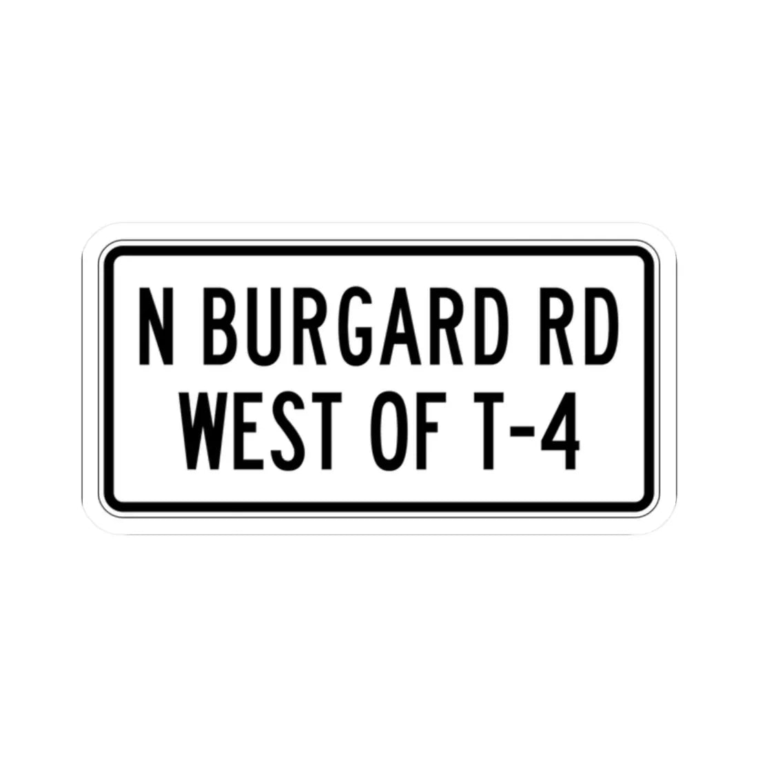 PBOT Road sign R6335 (Oregon) (Road Sign) STICKER Vinyl Kiss-Cut Decal 2 Inch White - The Sticker Space