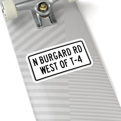 PBOT Road sign R6335 (Oregon) (Road Sign) STICKER Vinyl Kiss-Cut Decal - The Sticker Space