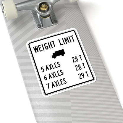 PBOT Road sign R6345 (Oregon) (Road Sign) STICKER Vinyl Kiss-Cut Decal - The Sticker Space