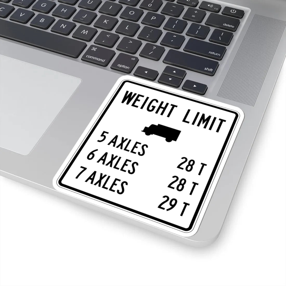 PBOT Road sign R6345 (Oregon) (Road Sign) STICKER Vinyl Kiss-Cut Decal - The Sticker Space