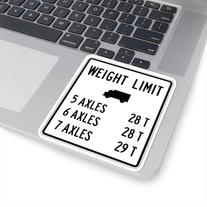 PBOT Road sign R6345 (Oregon) (Road Sign) STICKER Vinyl Kiss-Cut Decal - The Sticker Space