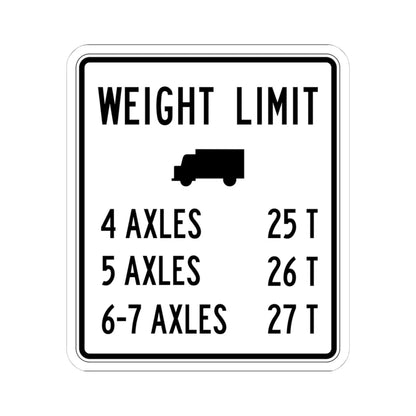 PBOT Road sign R6346 (Oregon) (Road Sign) STICKER Vinyl Kiss-Cut Decal 4 Inch White - The Sticker Space