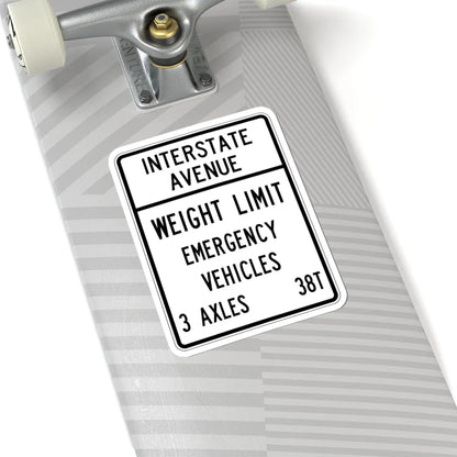 PBOT Road sign R6352 (Oregon) (Road Sign) STICKER Vinyl Kiss-Cut Decal - The Sticker Space