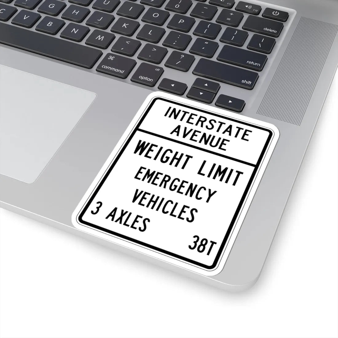 PBOT Road sign R6352 (Oregon) (Road Sign) STICKER Vinyl Kiss-Cut Decal - The Sticker Space