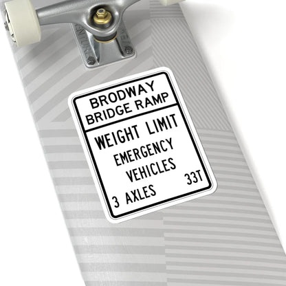 PBOT Road sign R6354 (Oregon) (Road Sign) STICKER Vinyl Kiss-Cut Decal - The Sticker Space