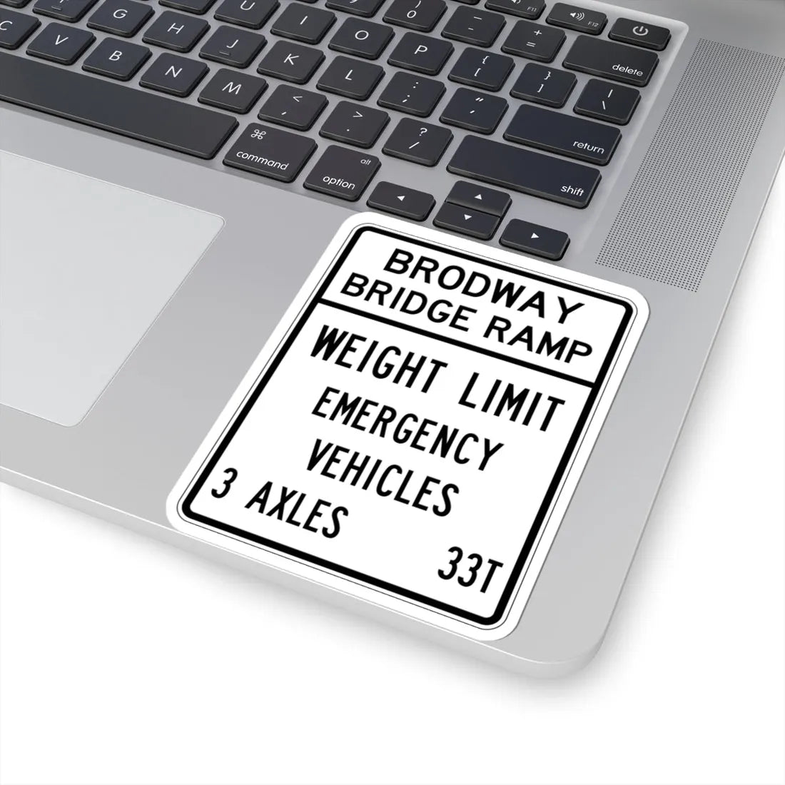 PBOT Road sign R6354 (Oregon) (Road Sign) STICKER Vinyl Kiss-Cut Decal - The Sticker Space