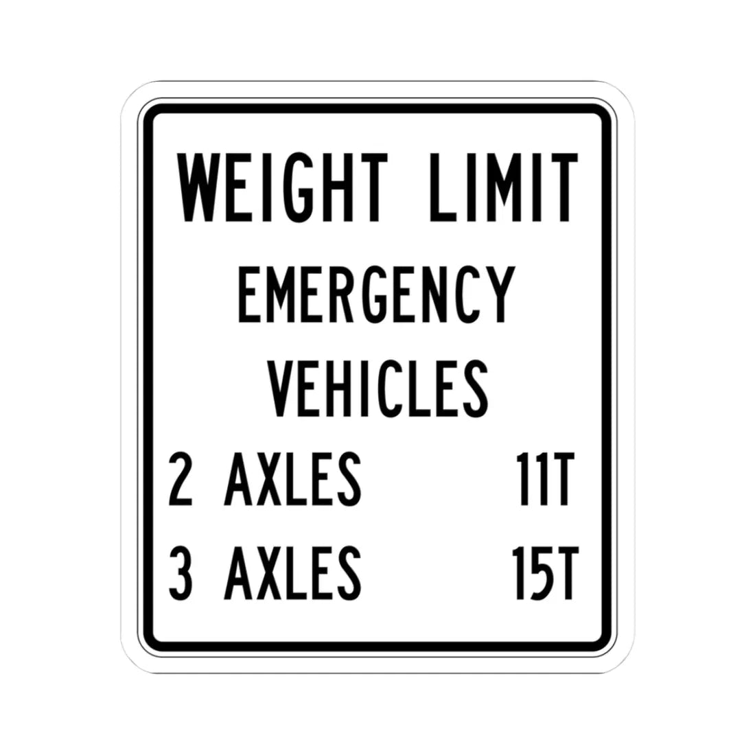 PBOT Road sign R6366 (Oregon) (Road Sign) STICKER Vinyl Kiss-Cut Decal 3 Inch White - The Sticker Space