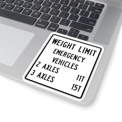 PBOT Road sign R6366 (Oregon) (Road Sign) STICKER Vinyl Kiss-Cut Decal - The Sticker Space