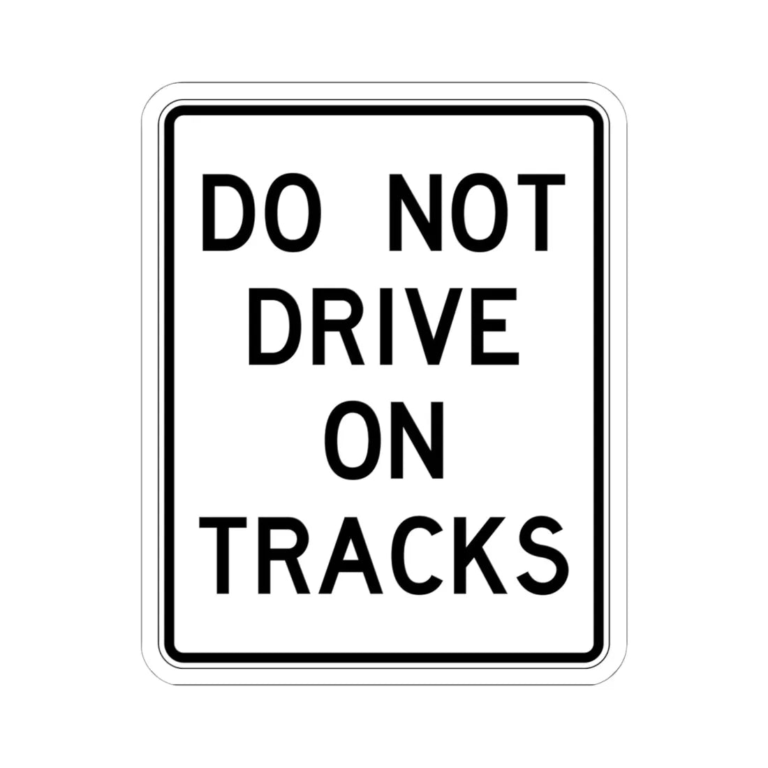 PBOT Road sign R6455 (Oregon) (Road Sign) STICKER Vinyl Kiss-Cut Decal 6 Inch White - The Sticker Space