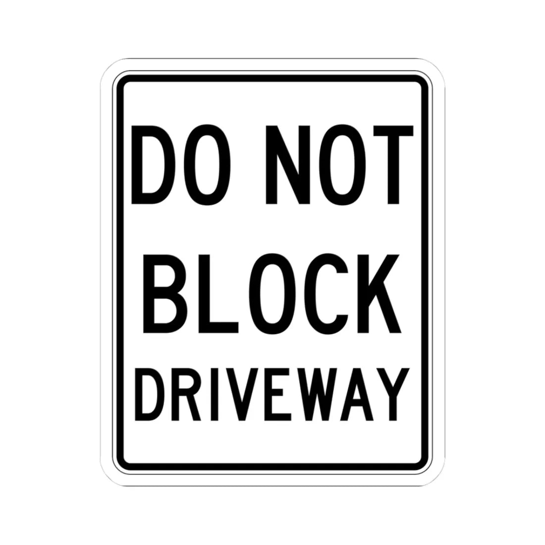 PBOT Road sign R6465 (Oregon) (Road Sign) STICKER Vinyl Kiss-Cut Decal 3 Inch White - The Sticker Space