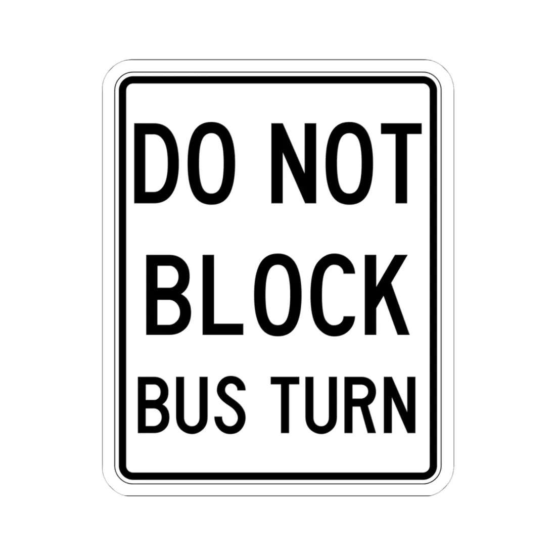 PBOT Road sign R6470 (Oregon) (Road Sign) STICKER Vinyl Kiss-Cut Decal 4 Inch White - The Sticker Space