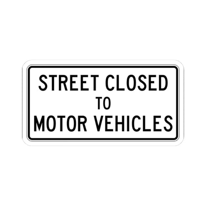 PBOT Road sign R6525 (Oregon) (Road Sign) STICKER Vinyl Kiss-Cut Decal 3 Inch White - The Sticker Space