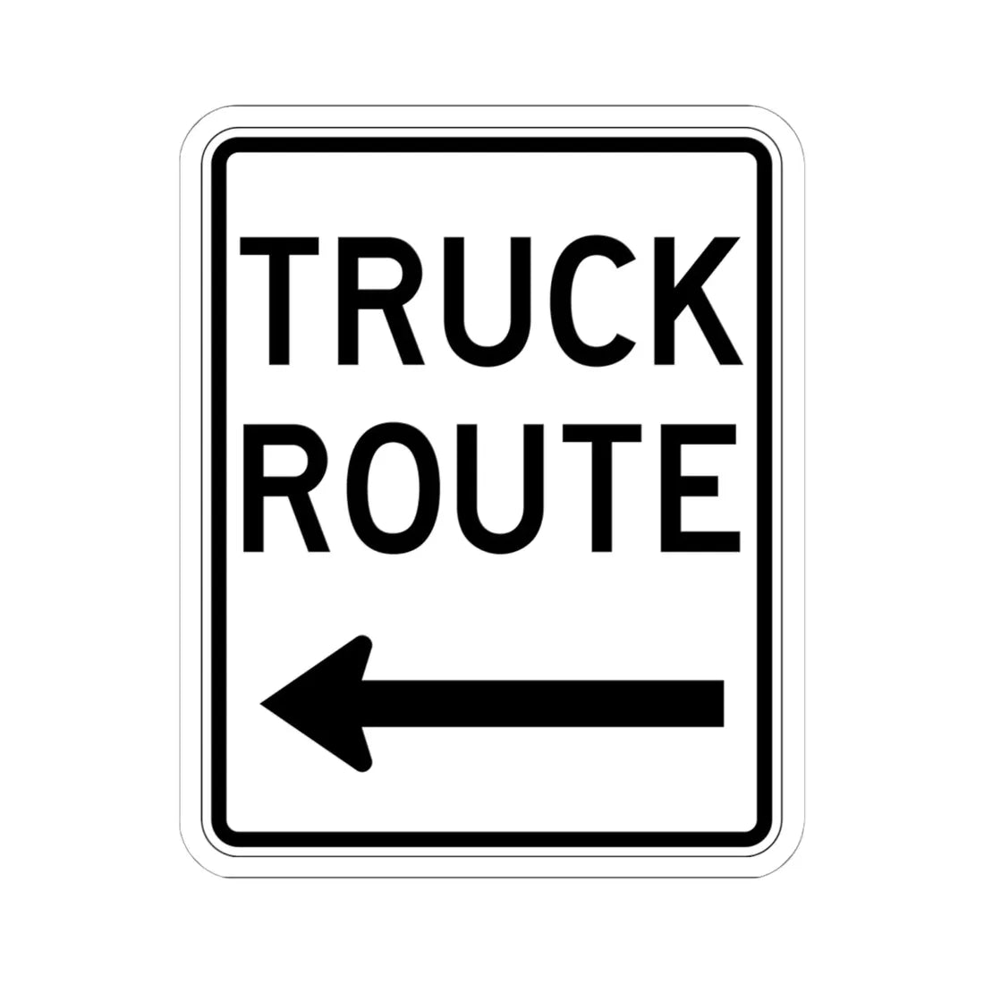 PBOT Road sign R6640 (Oregon) (Road Sign) STICKER Vinyl Kiss-Cut Decal 6 Inch White - The Sticker Space