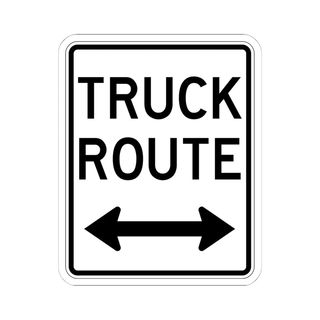 PBOT Road sign R6720 (Oregon) (Road Sign) STICKER Vinyl Kiss-Cut Decal 6 Inch White - The Sticker Space