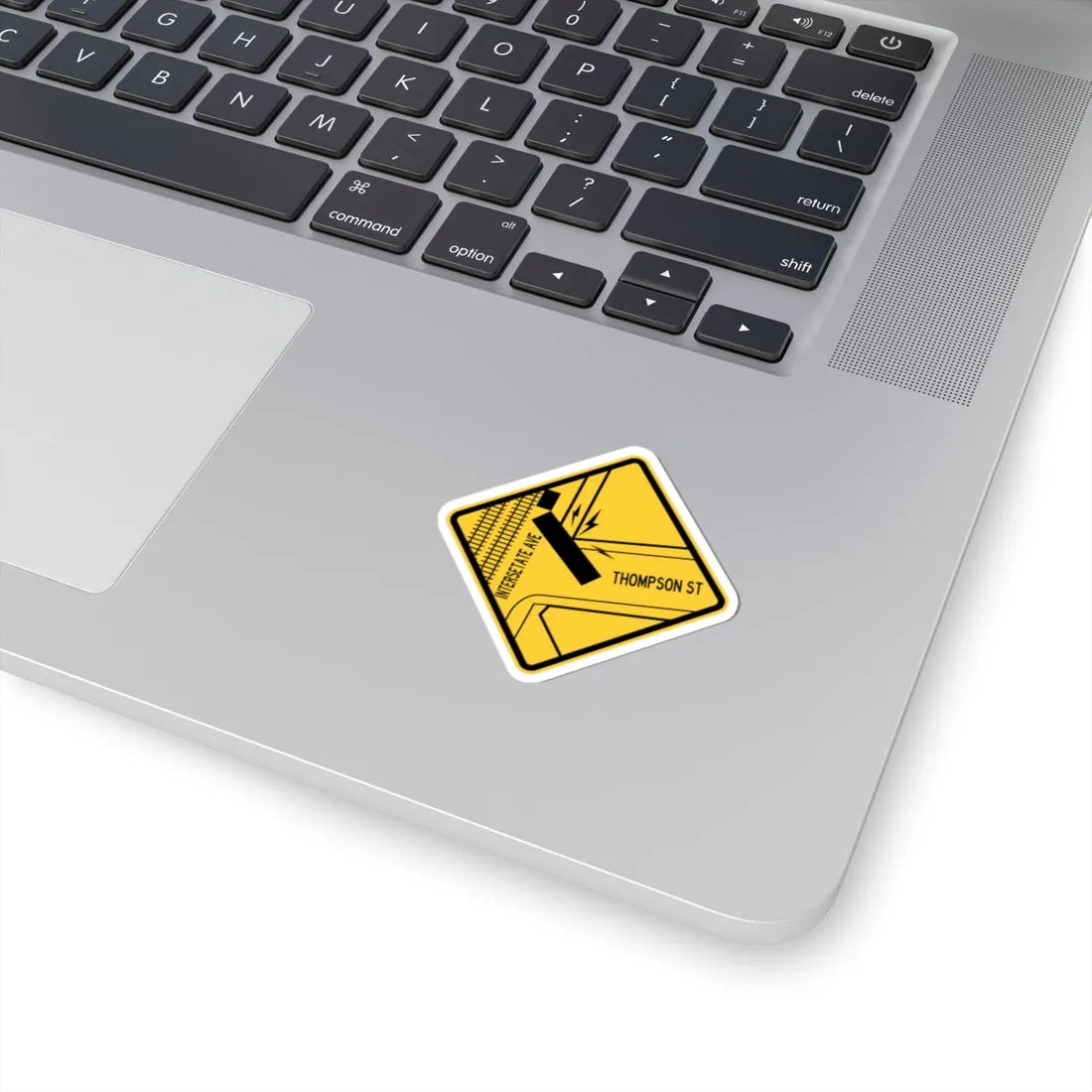 PBOT Road sign W2535 (Oregon) (Road Sign) STICKER Vinyl Kiss-Cut Decal - The Sticker Space