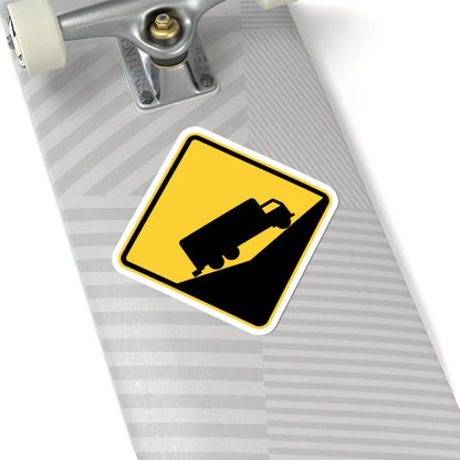 PBOT Road sign W2540 (Oregon) (Road Sign) STICKER Vinyl Kiss-Cut Decal - The Sticker Space