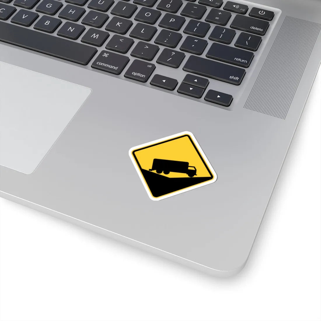 PBOT Road sign W2540 (Oregon) (Road Sign) STICKER Vinyl Kiss-Cut Decal - The Sticker Space