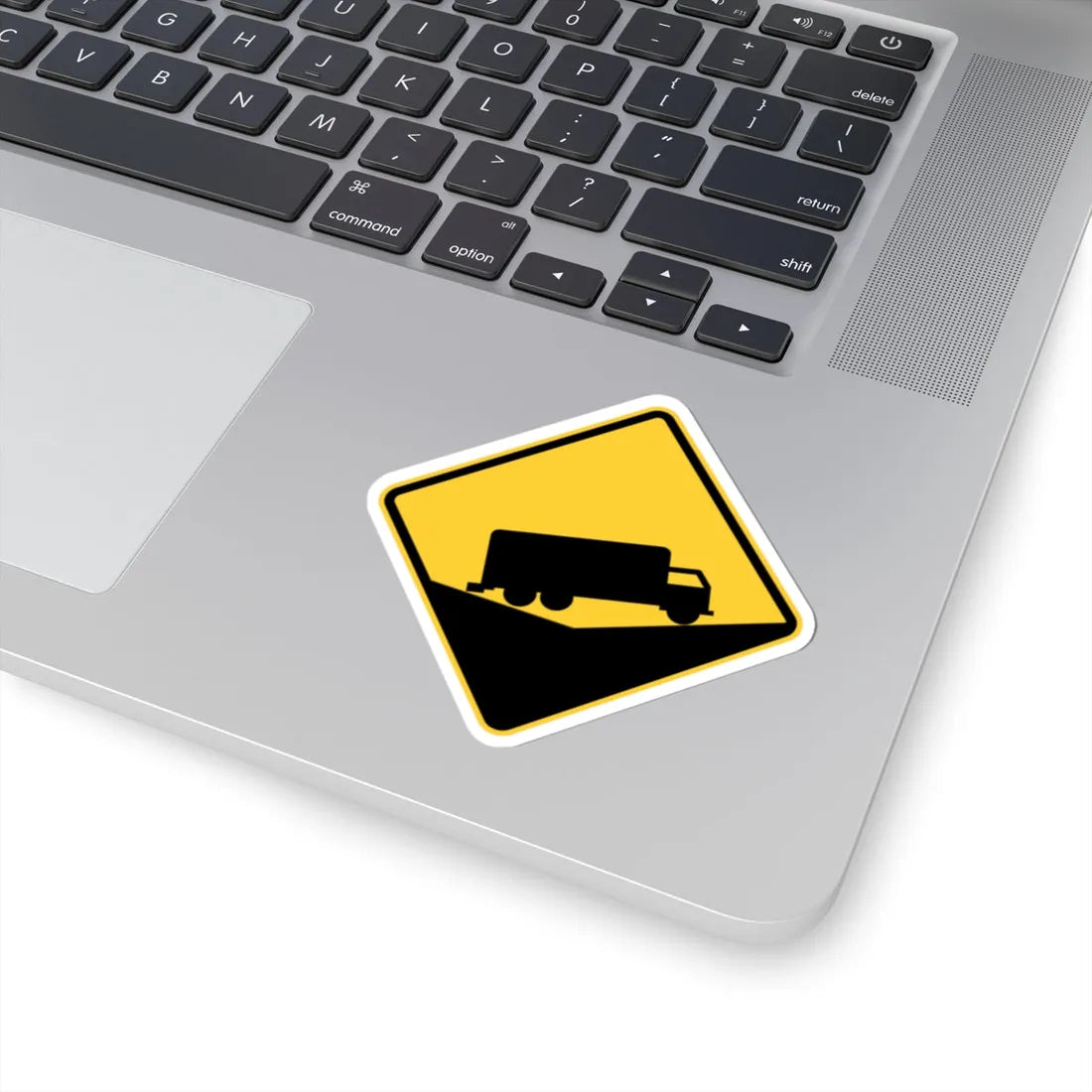 PBOT Road sign W2540 (Oregon) (Road Sign) STICKER Vinyl Kiss-Cut Decal - The Sticker Space