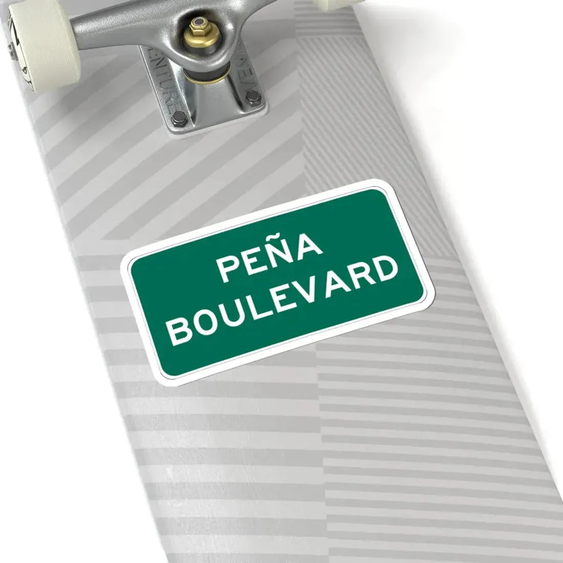 Peña Boulevard (Colorado) (Road Sign) STICKER Vinyl Kiss-Cut Decal - The Sticker Space
