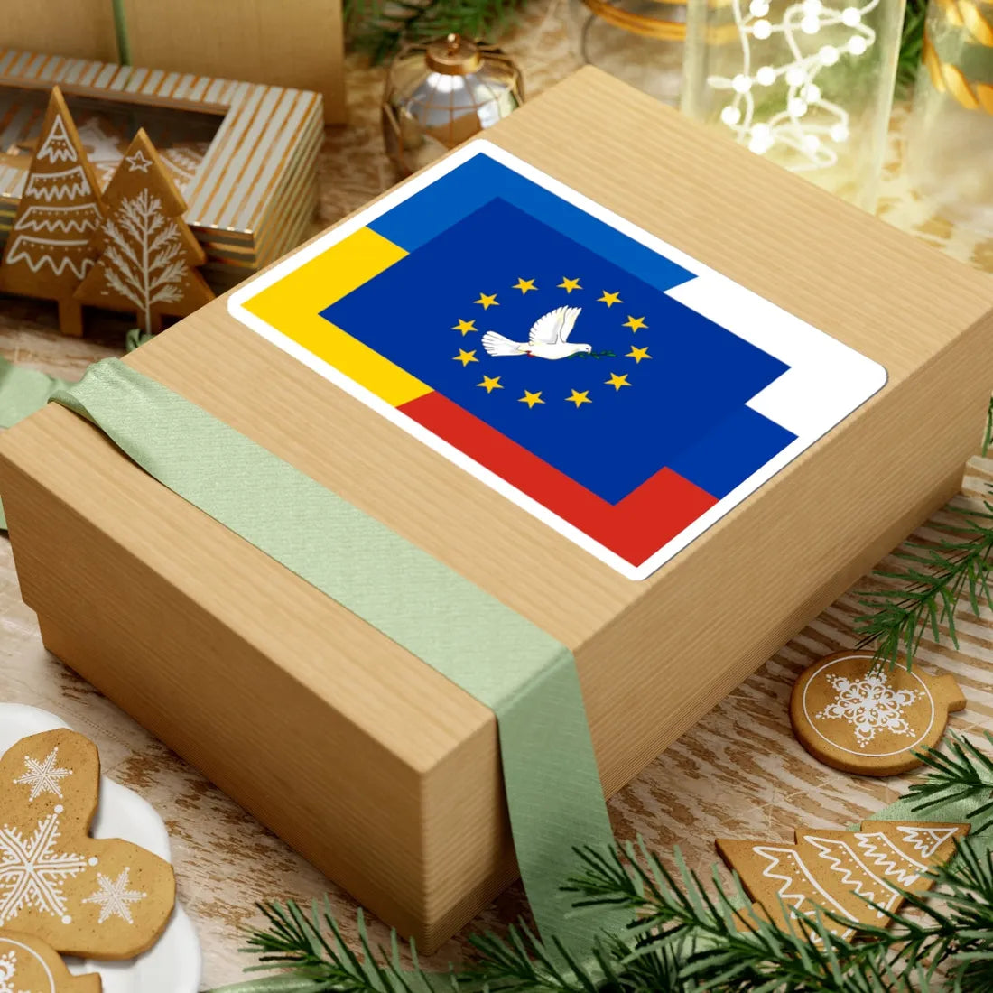 Peace dove Ukraine Russia Europe (Ukraine) STICKER Vinyl Kiss-Cut Decal - The Sticker Space