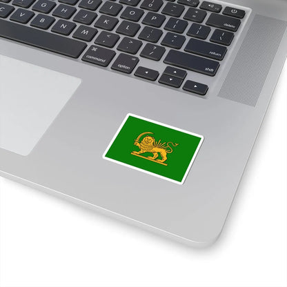 Peace Flag of Fath Ali Shah with sword (Iran) STICKER Vinyl Kiss-Cut Decal - The Sticker Space