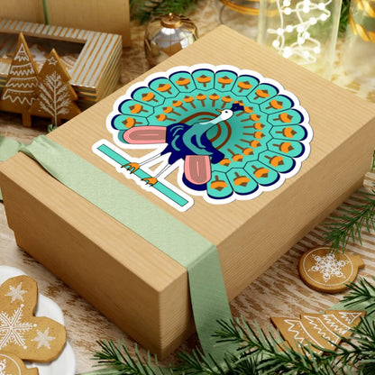 Peacock symbol Burma (Myanmar) (Coat of Arms) STICKER Vinyl Kiss-Cut Decal - The Sticker Space