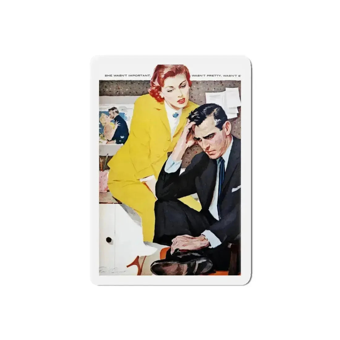 Pearl, Good Housekeeping, June 1957 (Magazine Illustration) Refrigerator Magnet 5 Inch Die-Cut - The Sticker Space
