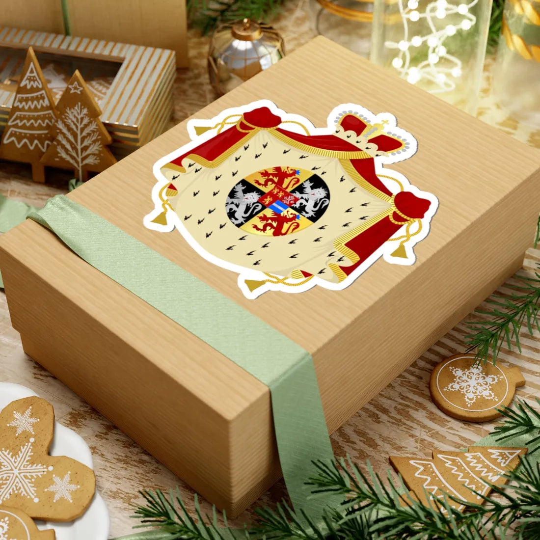 Pecq wapen (Belgium) (Coat of Arms) STICKER Vinyl Kiss-Cut Decal - The Sticker Space