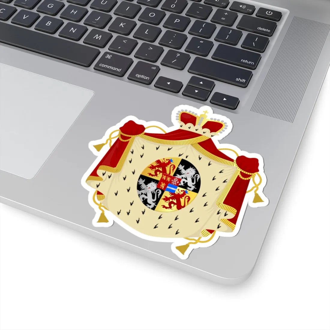 Pecq wapen (Belgium) (Coat of Arms) STICKER Vinyl Kiss-Cut Decal - The Sticker Space