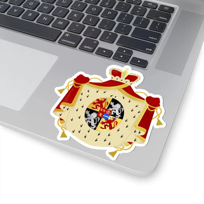 Pecq wapen (Belgium) (Coat of Arms) STICKER Vinyl Kiss-Cut Decal - The Sticker Space